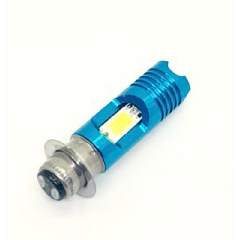 lampu depan LED H6 M11G senja biru bodi biru AC DC untuk motor bebek matic