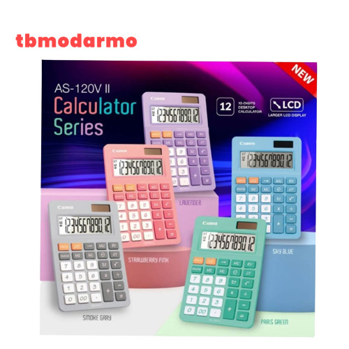 Tbmo Calculator Canon 12 Digit AS-120V II / Kalkulator Canon