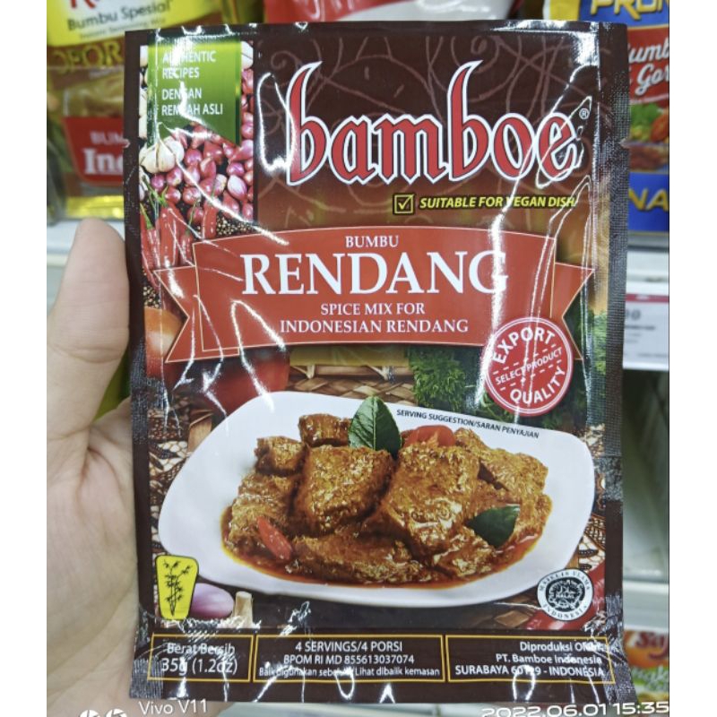 

Bamboe bumbu rendang 35gr