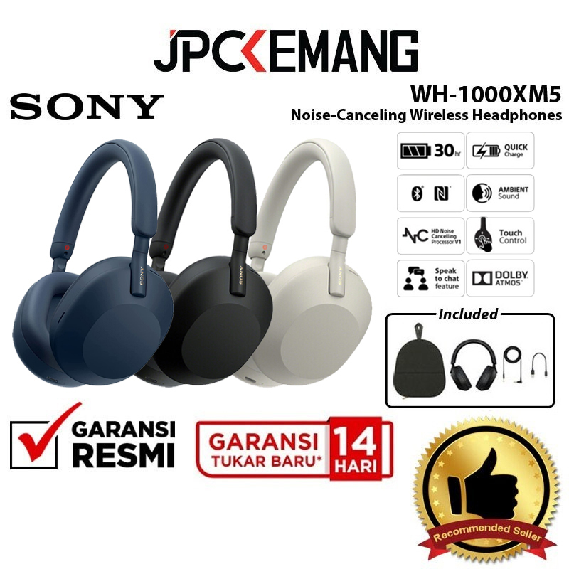 Sony WH-1000XM5 Wireless Headphone Headset Sony WH1000XM5 Garansi Resmi