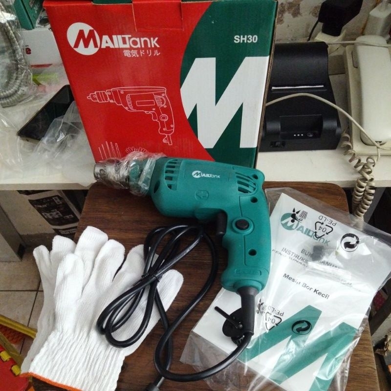 Mesin bor listrik murah berkualitas. Mailtank bor liatrik drill 10 mm. bor listrik murah