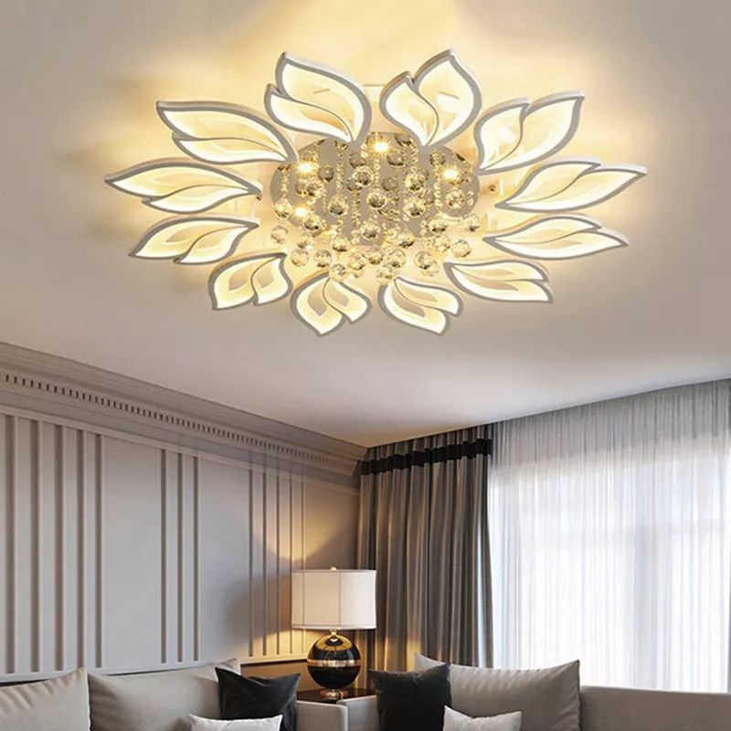 [Bergaransi] remot control 3 warna cahaya lampu led 12 8 kepala bentuk kelopak bunga restoran lampu 