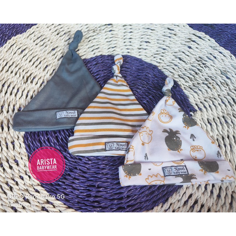 ARSELbaby - 3pcs topi tali bayi