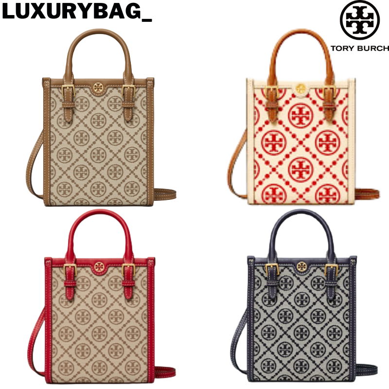 TB T Monogram Jacquard Mini Tote 87146 88650