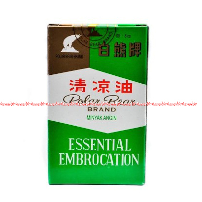 Polar Bear Brand 27cc Minyak Angin Polar Bears Essential Embrocation Minyak Angin Merek Cap Beruang Oil Qing Liang You