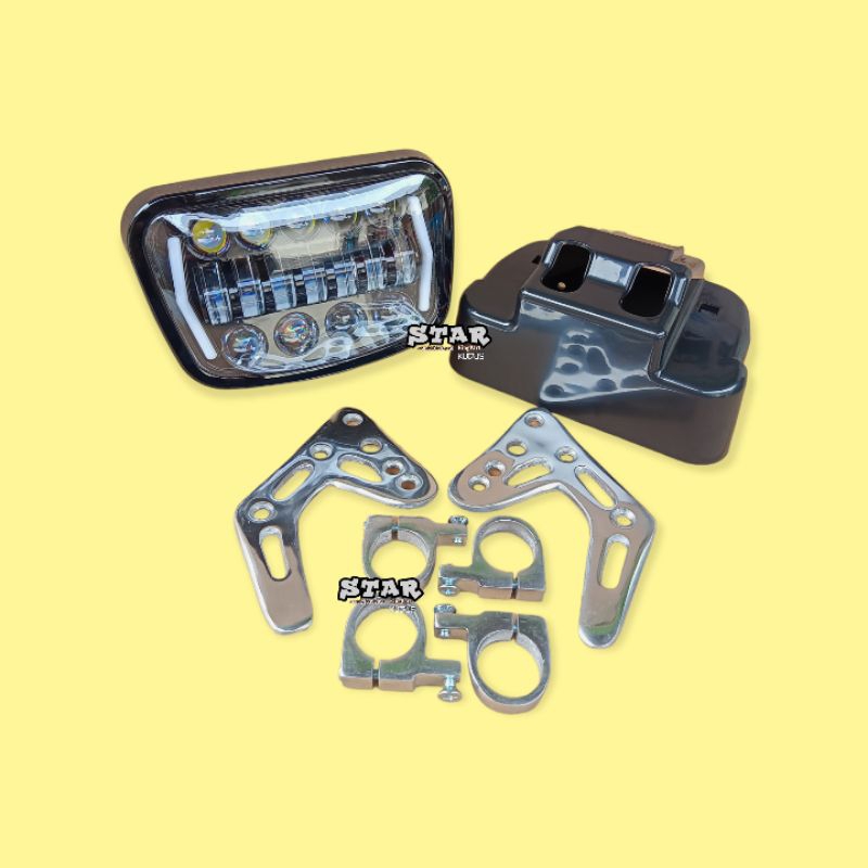 Lampu Daymaker Set Breket Bricket Kupingan lampu Bpro set Cincin As 41 shok byson