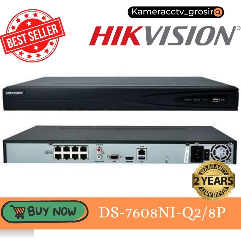 NVR HIKVISION 8CH DS-7608NI-Q2/8P