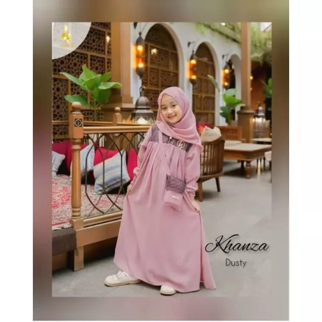 Gamis anak perempuan KHANZA SYAR'I KIDS leyizustore