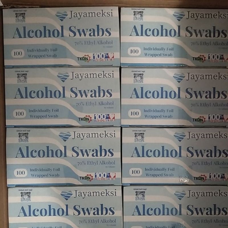 alcohol swab isi 100 pcs 70% merk jayameksi