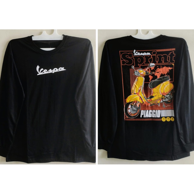 kaos vespa piaggio lengan panjang