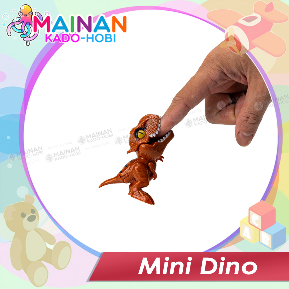 HADIAH ULANG TAHUN MAINAN PRANK ANAK FIGURE MINIATUR GIGIT JARI BITING DINOSAURUS