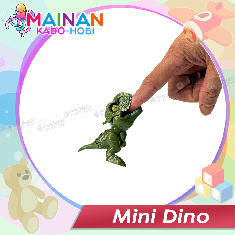 HADIAH ULANG TAHUN MAINAN PRANK ANAK FIGURE MINIATUR GIGIT JARI BITING DINOSAURUS