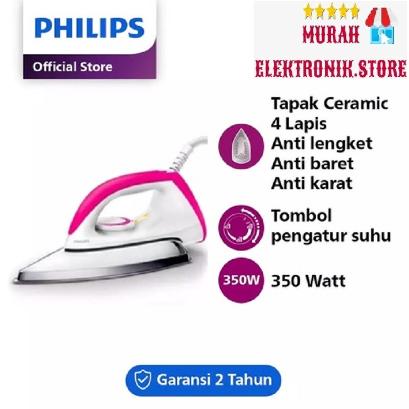 Setrika Philips HD 1173 / HD1173 GARANSI RESMI