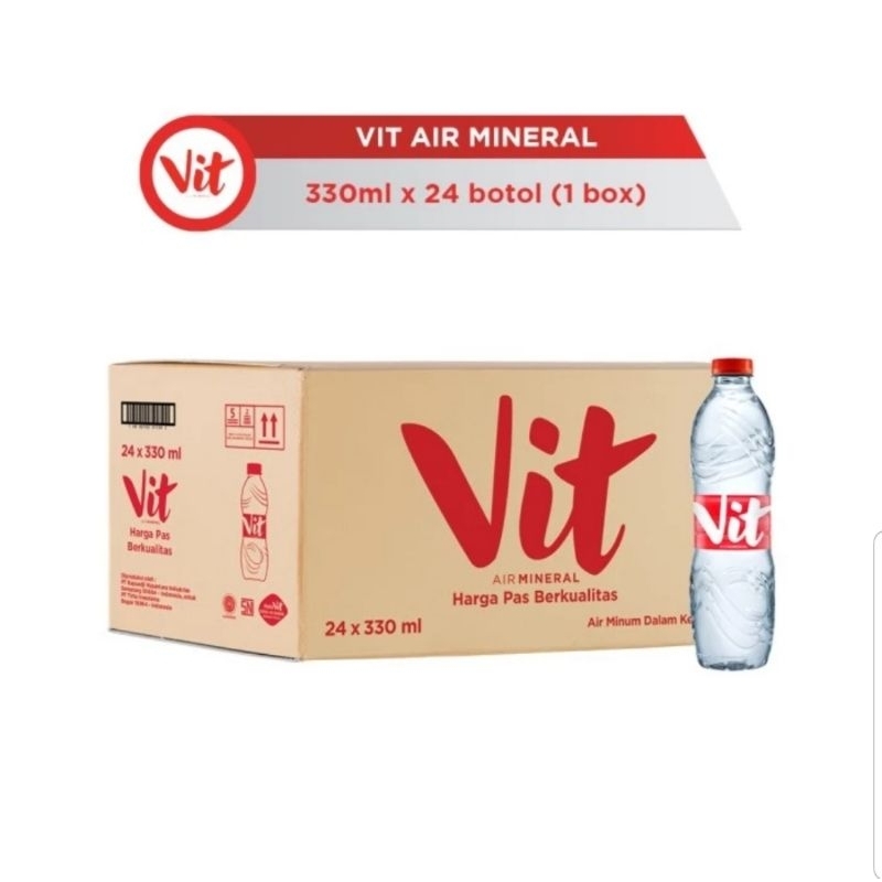 

VIT Air Mineral 330 ml x 24 botol (1 box)