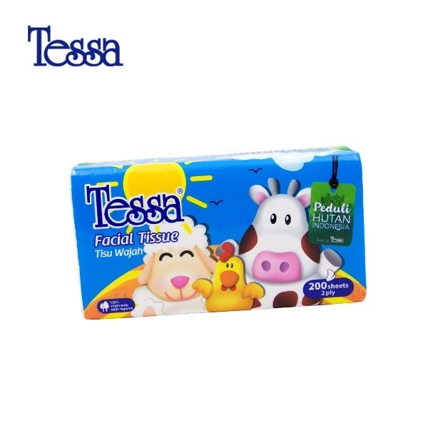 Tisu Tessa 200s TP06 sheet / Tissue Facial Character 200 Sheets 2 Ply  / Tisu Wajah 2ply Hemat ( Buy 1 Get 1 FREE / GRATIS 1 )