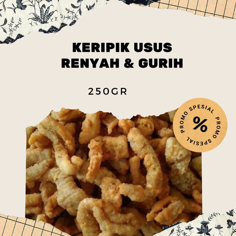 

keripik usus goreng renyah dan gurih