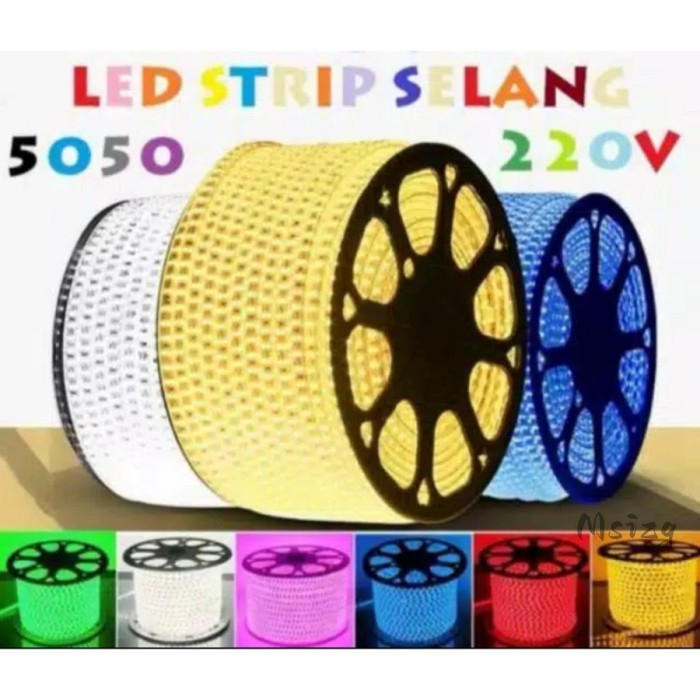 Lampu Led Strip Selang 5050 SMD AC 220V Metran Outdoor And Outdoor