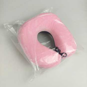 Rhodey Bantal Leher U-Shape Foldable Travel Neck Pillow