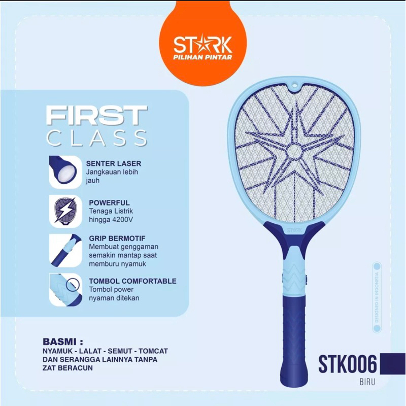 Raket Nyamuk Cas STK - 006 STARK