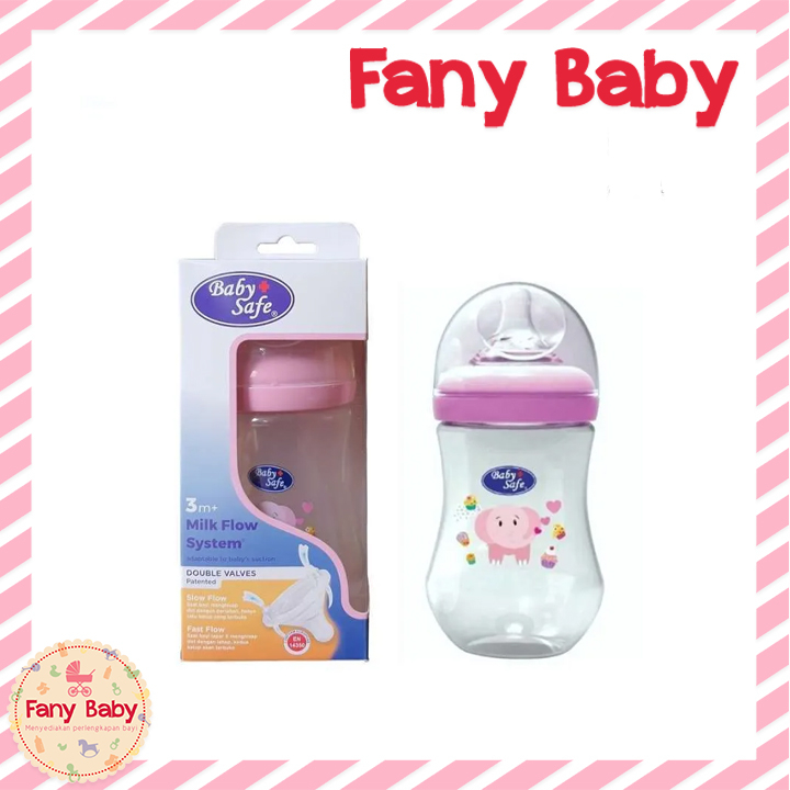 BABY SAFE BOTTLE WIDE NECK 250ML  [ P12WN05 ]