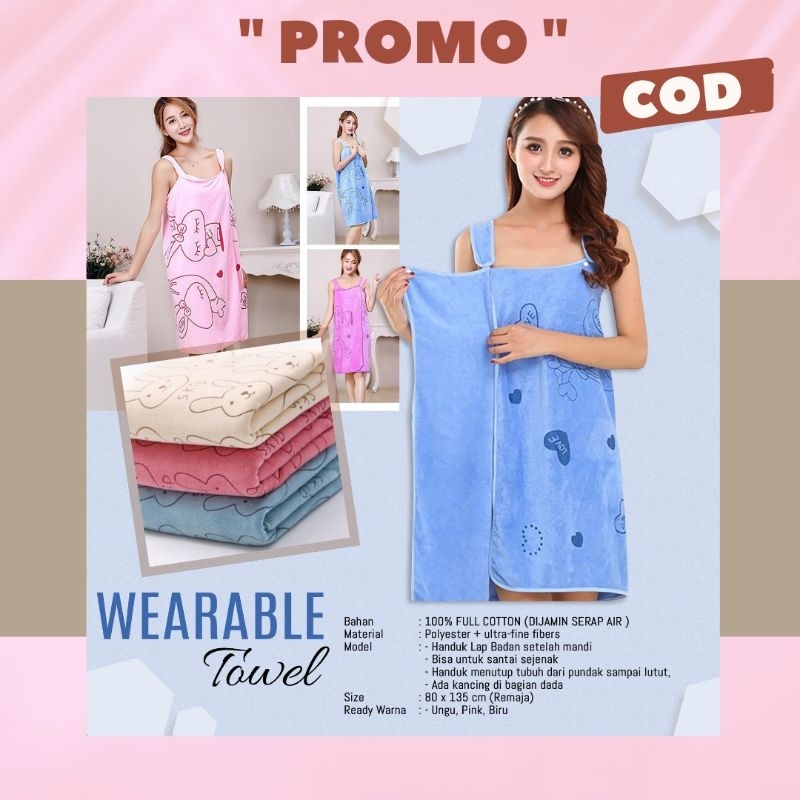HANDUK BAJU - HANDUK BAJU KARAKTER - HANDUK LUCU - HANDUK BAJU DEWASA - HANDUK WANITA - HANDUK CEWEK