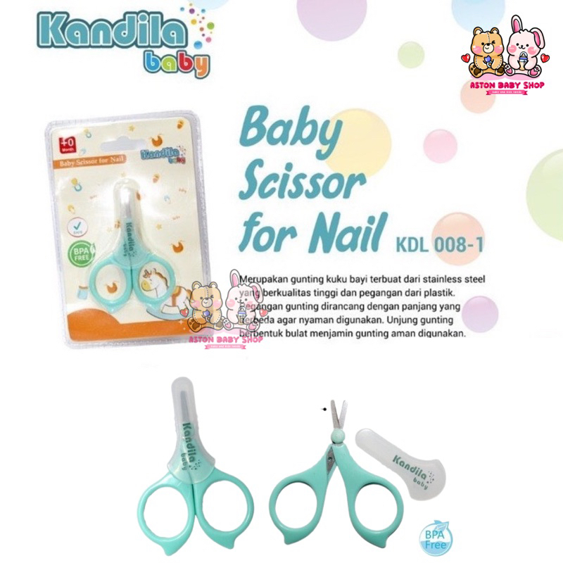 Kandila Baby Nail Scissors Gunting Kuku Bayi