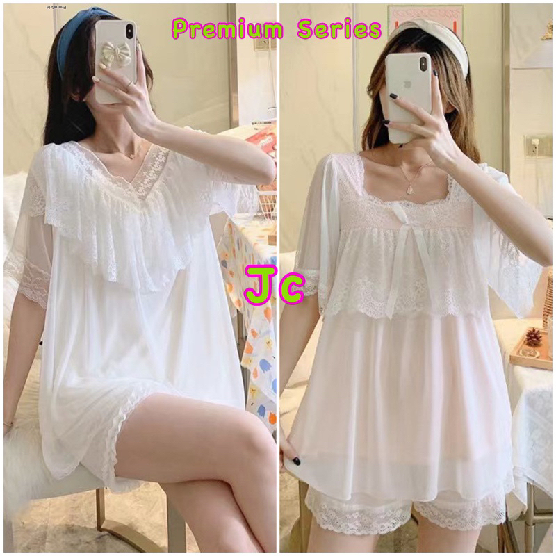 JC- Stelan Piyama Kerah  BabyDoll HP Import / Stelan Piyama wanita import terbaru / Stelan tidur Import murah