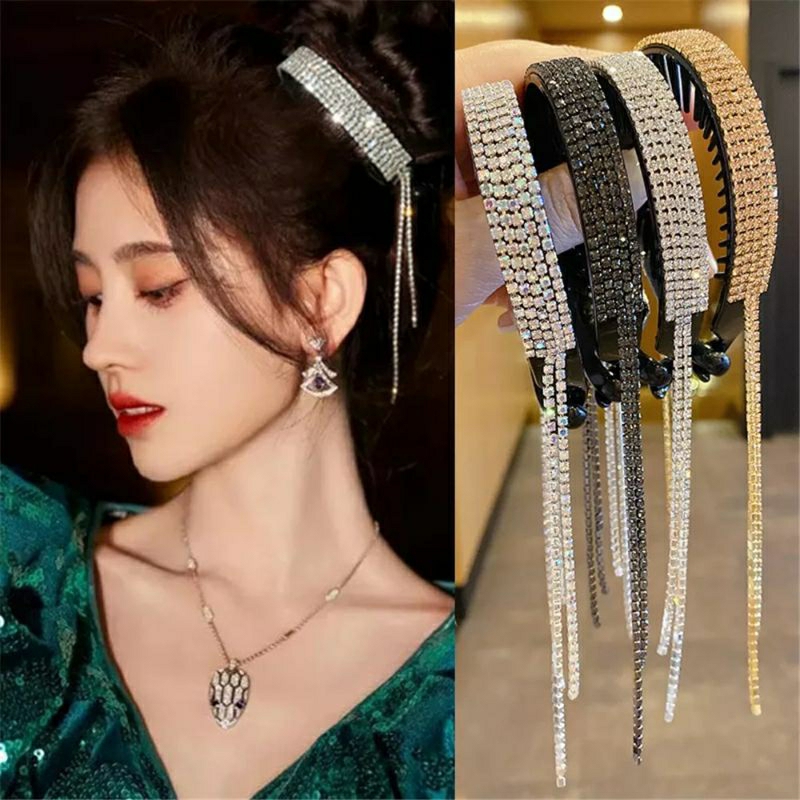 Jepit Rambut Aksen Rumbai Berlian