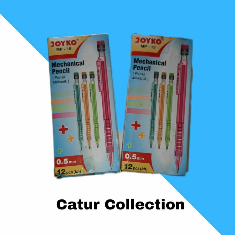 

Mechanical Pencil Lead Pensil Mekanik Joyko MP-15 0.5mm (Isi 12 pcs)