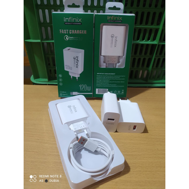 Charger Infinix 120W Support Fast Charging