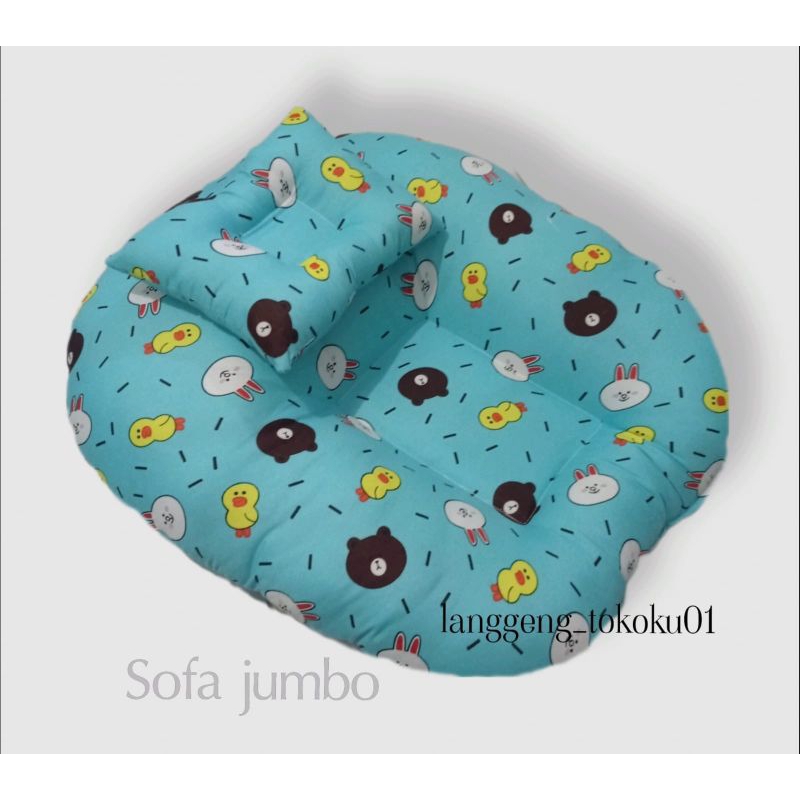 sofa bayi JUMBO gratis 1 bantal peyang