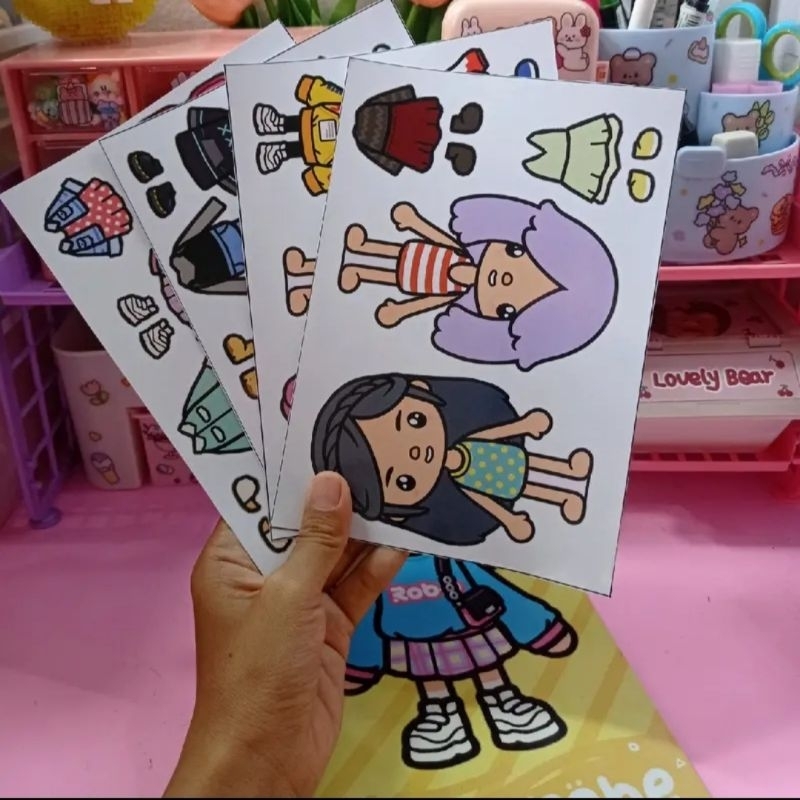 PAPER TOCA BOCA VOL 2 | WARDROBE | SUDAH DIRAKIT | MAINAN EDUKASI ANAK