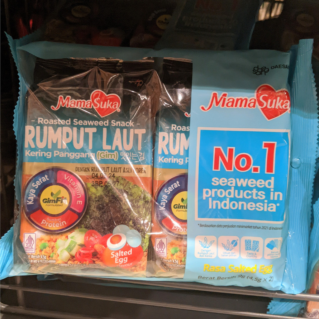 

Mamasuka Rumput laut Salted Egg 2x4,5 gr