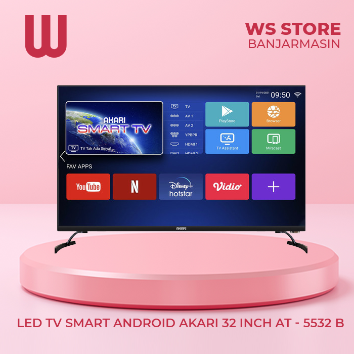 LED TV SMART ANDROID AKARI 32 INCH AT - 5532 B