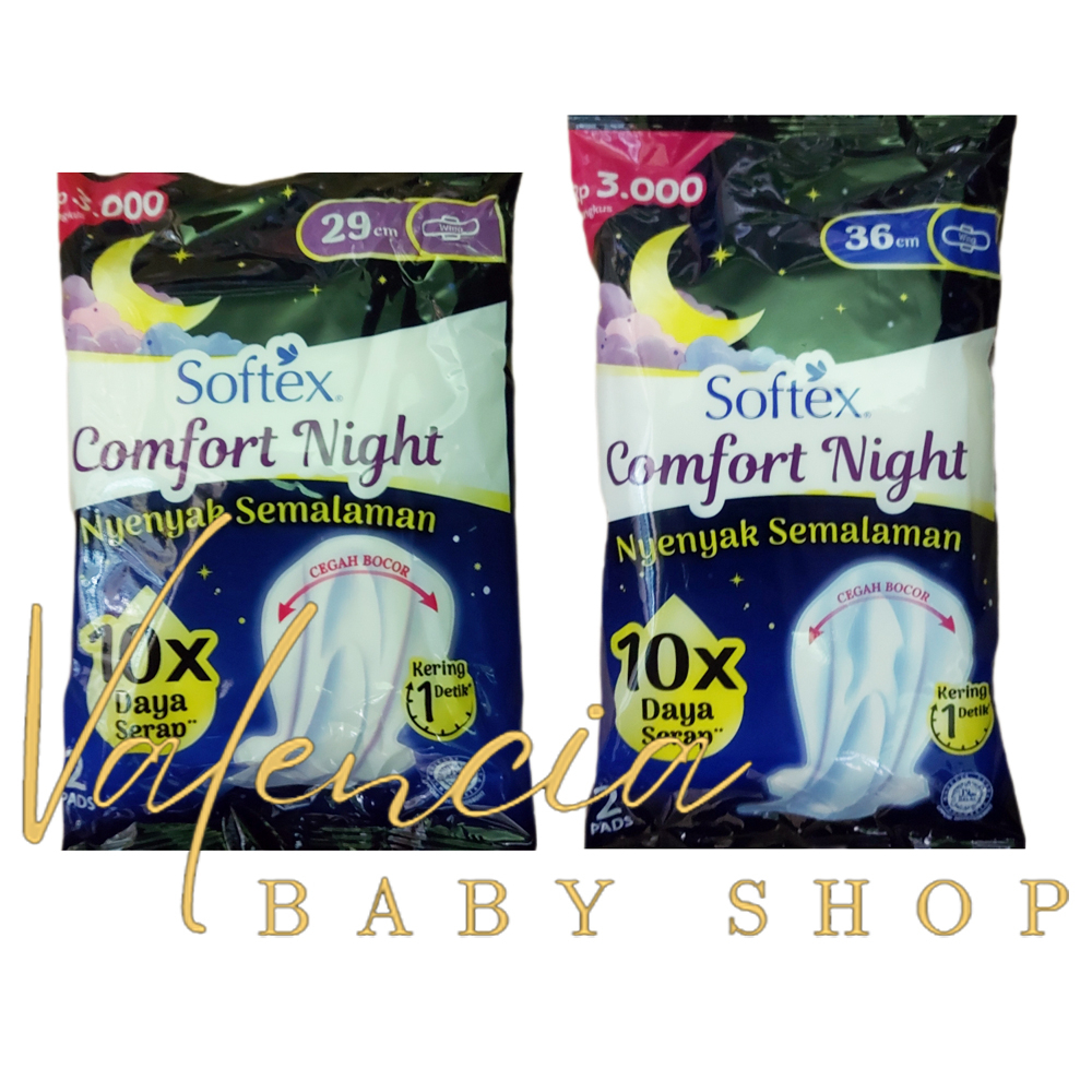 Softex Comfort Night 29cm/36cm isi 2 Pcs