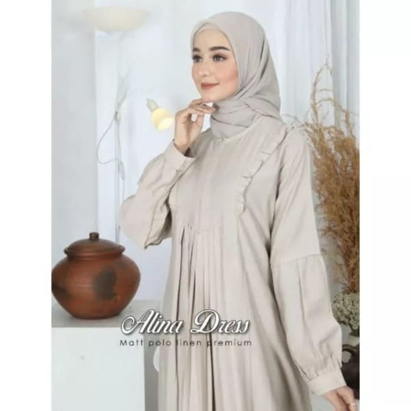 GAMIS SYAFIRA POLO LINEN