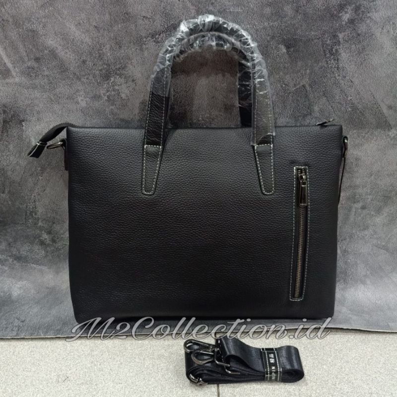 Tas Kantor Coach Leather Tas Laptop Kulit Premium Quality