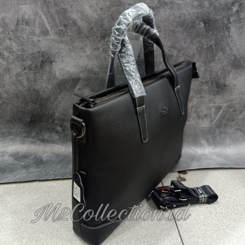 Tas Kantor Coach Leather Tas Laptop Kulit Premium Quality