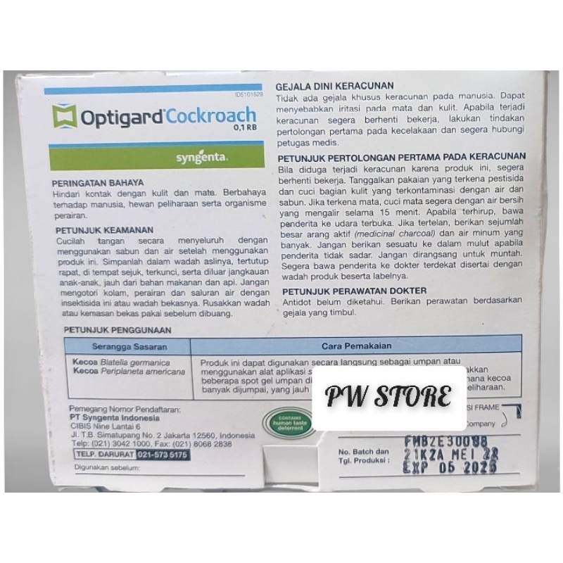 Racun Obat Kecoa Advion Dan Optigard Cockroach Syngenta Pembasmi Kecoa