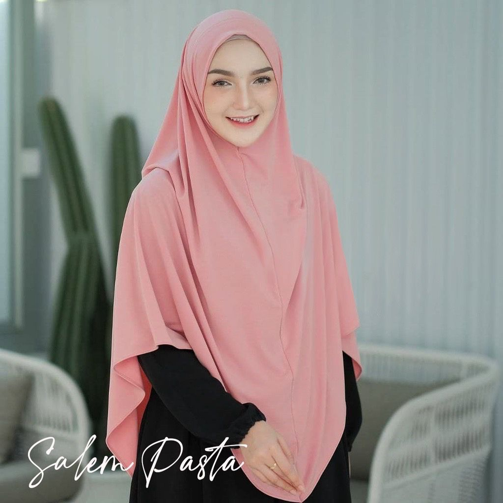 JILBAB BERGO INSTAN KHIMAR AYNA SYARI JUMBO JERSEY PREMIUM