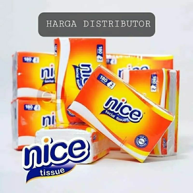 TISSU Murah Distributor Grosir / TISSUE Grosir NICE 180sheets 2Ply / Dus (1karton)