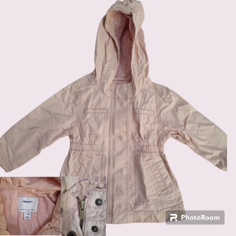 old navy kids parka pink
