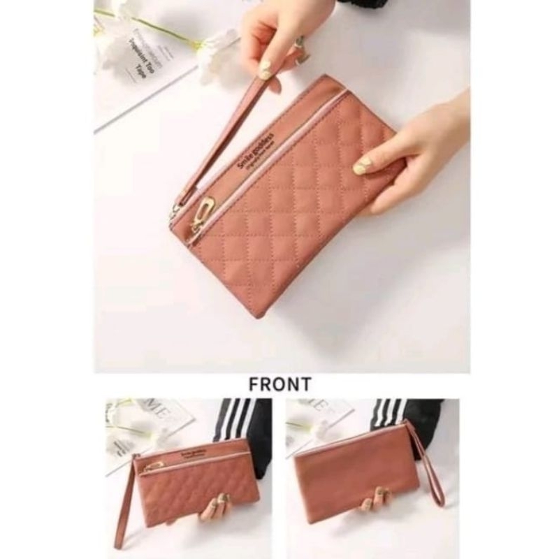 Medan Termurah kd60 Korean style Wallet zipper import Dompet clutch wanita cantik