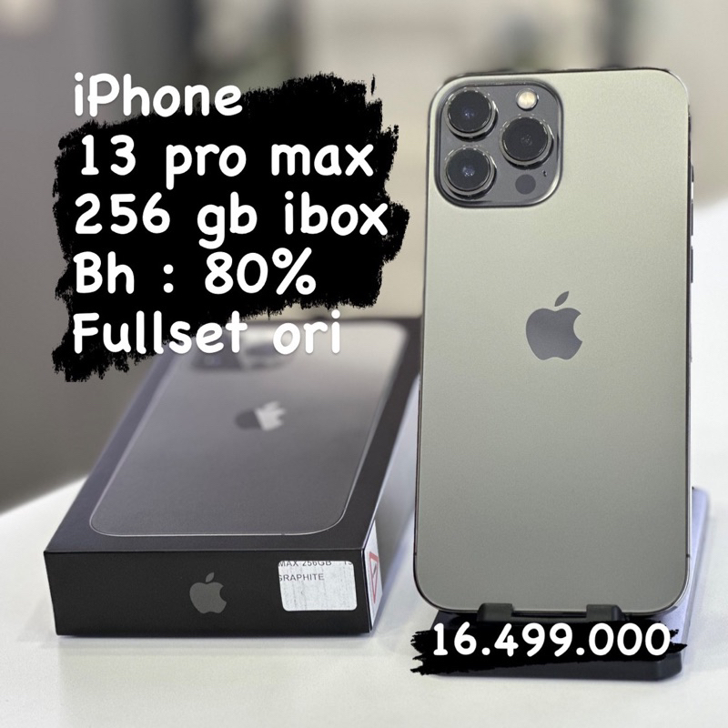 Seken iphone 13 pro max 256 gb ibox graphite
