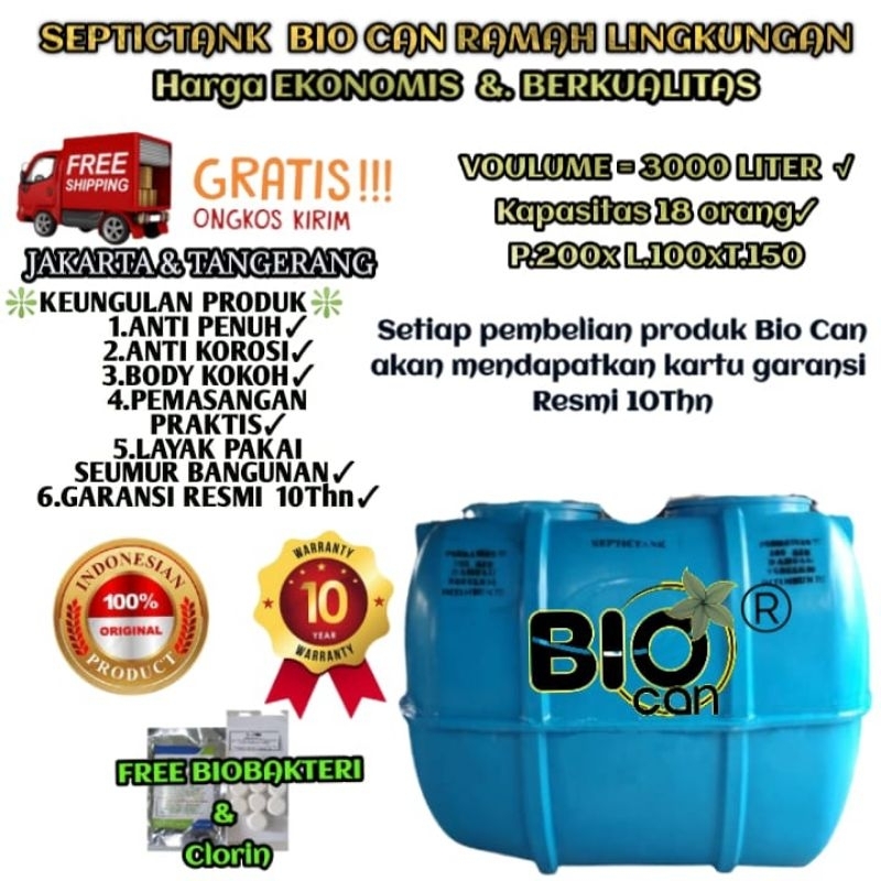 septictank biotehc,bio fill,bio tank,sepiteng bio 3000Liter