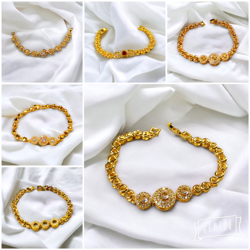 Gelang wanita / lapis emas / yaxiya / xuping / gelang love