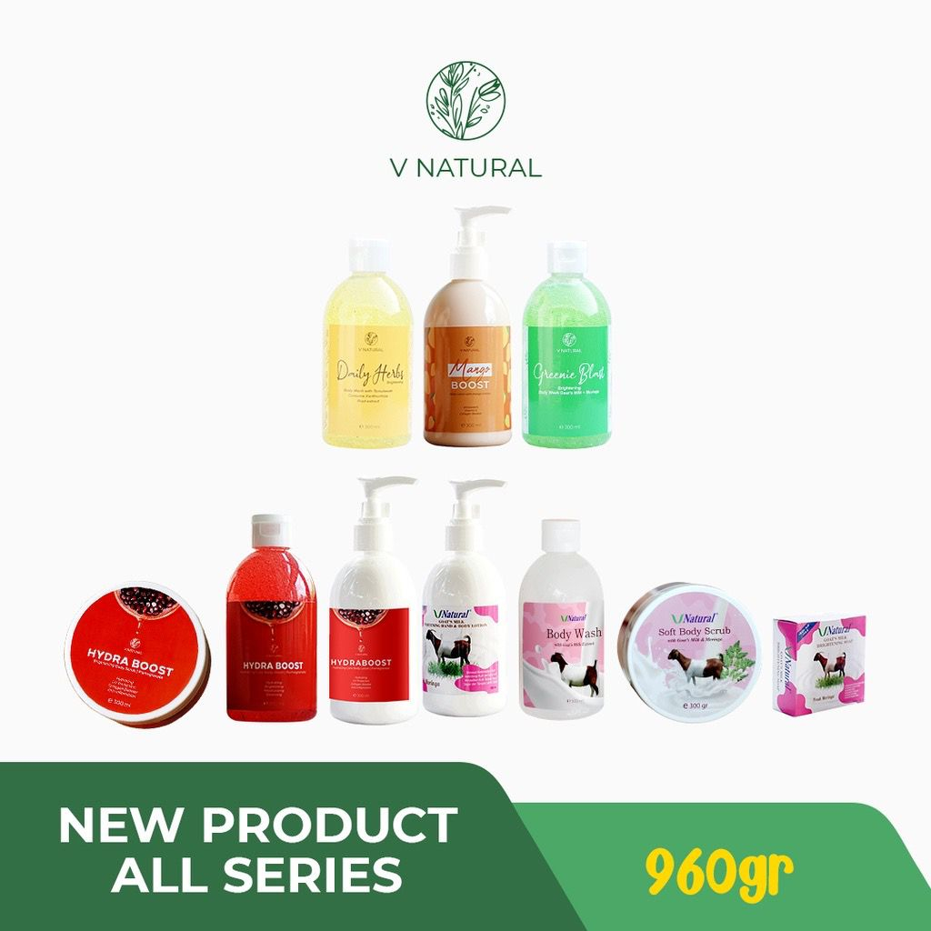 RADYSA - V NATURAL Body Series Body Lotion / Shower Scrub / Body Scrub