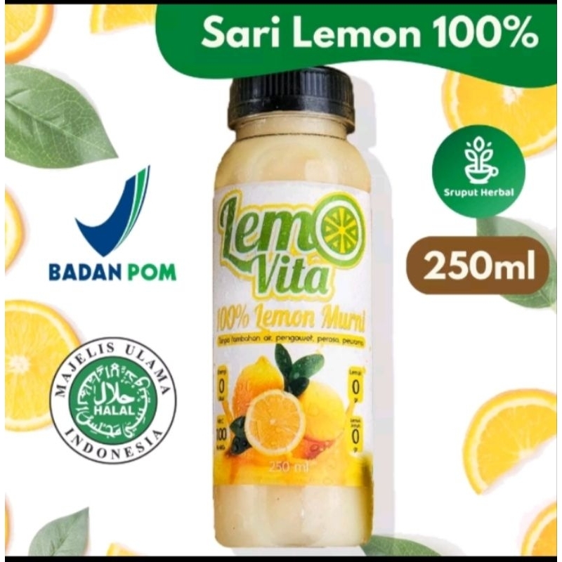 

BPOM Sari Lemonvita 250ml Jus Diet Lemon Murni 100% HALAL (MUI)