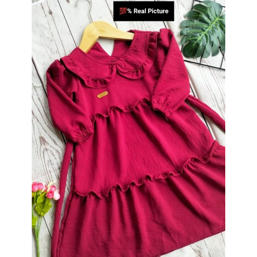 Gamis Anak Terbaru Crinkle Airflow Usia 1-9 Tahun//GAMIS ANNISA