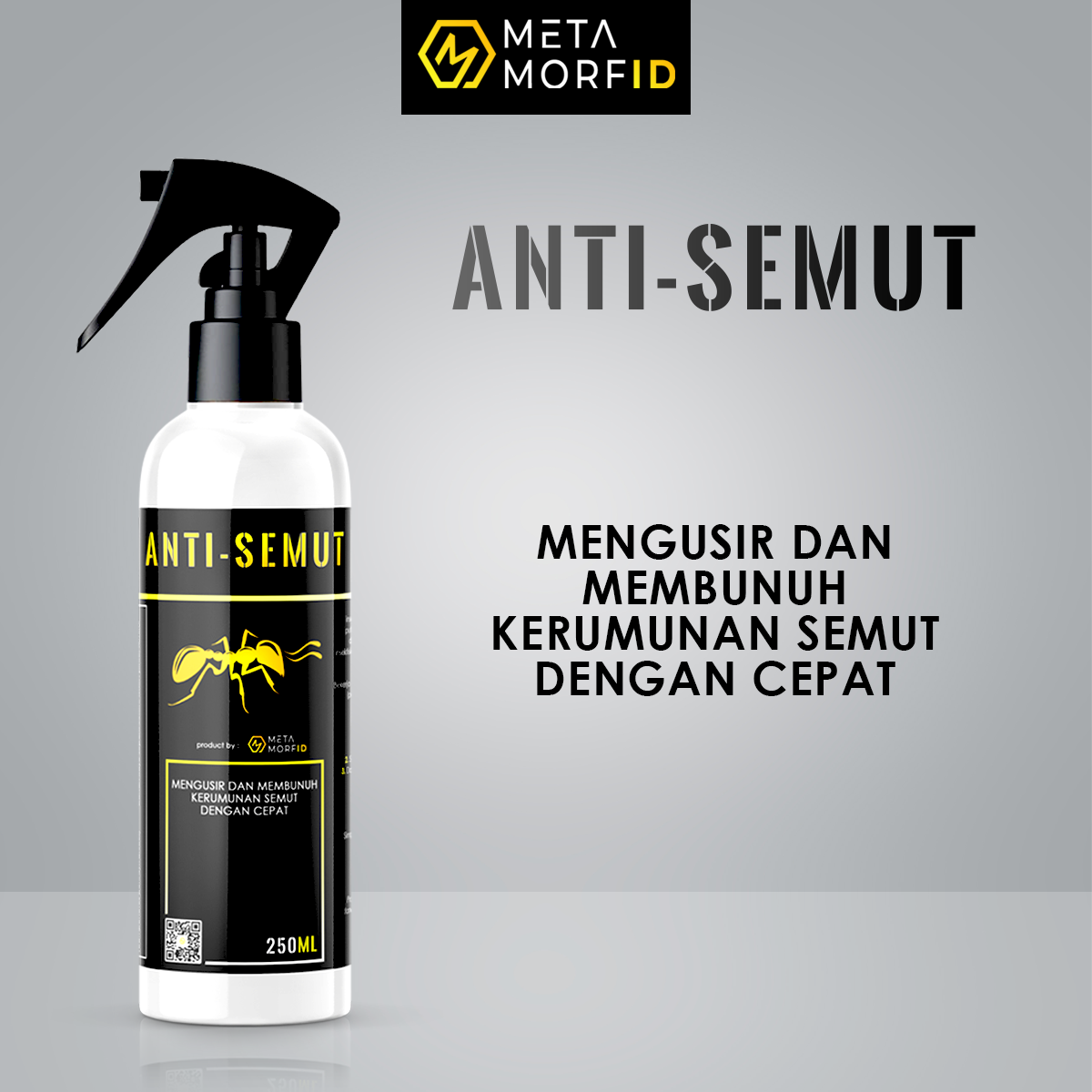 Metamorfid Pengusir Serangga / Cairan Pembasmi Semut/Kecoa/Lalat / Spray Pest Control/Antibugs 250ml